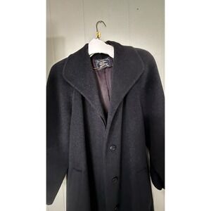 Vintage Burberry Burberrys' Wool Coat Original Women's Mohair Sz 16 STELLA XXL